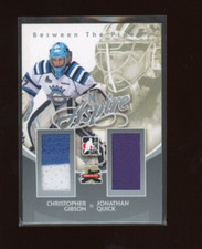 2011-12 Between The Pipes Aspire Jerseys Silver C. Gibson/J. Quick /140 *20263