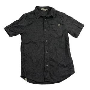Vans Jugend Jungen grau S/S Hemd mit Knopfleiste Kragen Gr. M Baumwollmischung Stretch - Bild 1 von 9