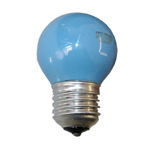 Merkur Glühbirne Tropfenlampe 15W E27 240V Blau Glühlampe 15 Watt Kugel dimmbar - Bild 1 von 1