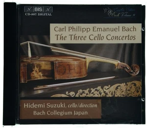 CPE Bach -The Three Cello Concertos - Suzuki - BIS Audiophile CD - Bild 1 von 3
