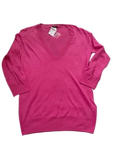 NWT J. Crew Lightweight Sweater Size Small Pink Linen/silk - Picture 1 of 3