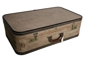 Vintage Noton Suitcase Large Sized Original 1940's Handmade Canberra Australia  - Picture 1 of 18