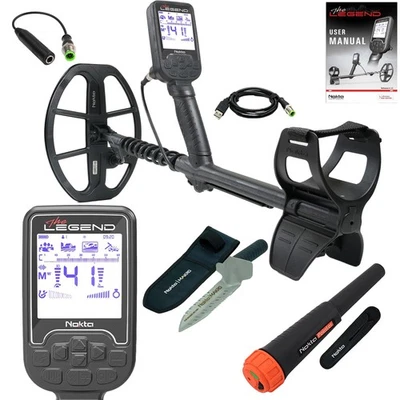 Nokta The Legend SMF Metal Detector LG30 Coil Bundle w/ Pinpointer & Digger - Image 1 of 4