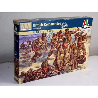 BRITISH COMMANDOS KIT 1:72 Italeri Kit Figure Militari Modellino Nuovo - Immagine 1 di 2