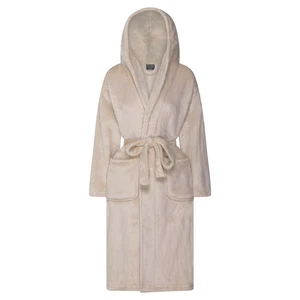 NEW Brogo Luxe Supersoft Micro Mink Bathrobe Hooded L/XL Blush - Picture 1 of 1