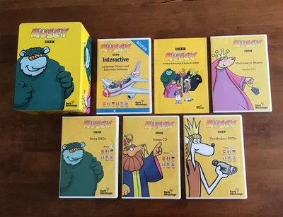 MUZZY Kids BBC Early Advantage Multi-Language Course DVD Tin Set, Interactive - Image 1 of 4