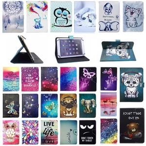 Leather Smart Case Stand Tablet Flip PU Cover For Lenovo Tab M7 M8 M10 E7 E8 E10 - Picture 1 of 38