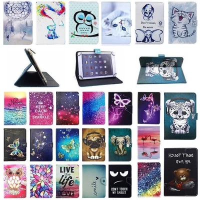 Leather Smart Case Stand Tablet Flip PU Cover For Lenovo Tab M7 M8 M10 E7 E8 E10 - Image 1 of 4