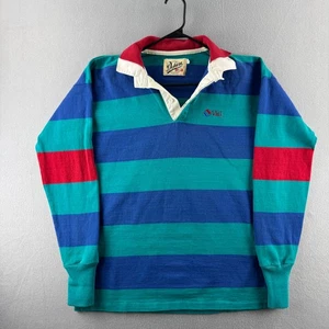 Vintage Vail Ski Resort Rugby Shirt Mens Mens XL Heavy Cotton Dehen 90s Colorado - Picture 1 of 15