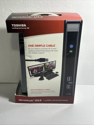 Toshiba Dyna Dock USB 3.0 Universal Docking Station PA3927U-1PRP - New Open Box - Image 1 of 4
