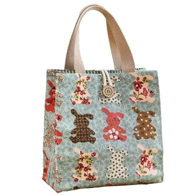 Preppy Aesthetic Canvas Small Bible Tote Bag for Girls, Cute Mini Reusable Gr... - Image 1 of 4