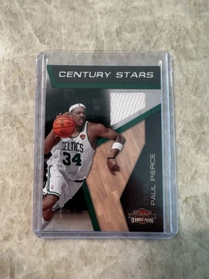 2010-11 Panini Threads Paul Pierce Patch Century Stars Game Used Jersey /399 - Image 1 of 4