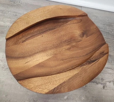 Nambe Acacia Oval Wood Serving Tray - Image 1 of 4