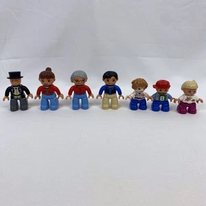 Lego Duplo Lot of 7 People Figures - Train Conductor, Farmers, Kids - Picture 1 of 5