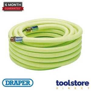 Draper 23192 High-Vis Luftleitungsschlauch, 15,2 m, 13 mm Bohrung, 1/2" BSP - Bild 1 von 3