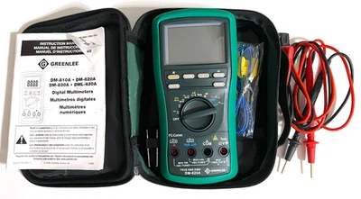 Multímetro digital GREENLEE DM-820A 10.000 unidades True RMS 1000V 10A con acceso. Foto 1 de 4