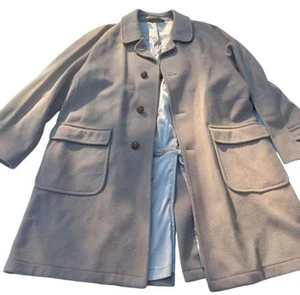 Zero King Vintage 70s 100% Wool Trench Peacoat Blazer Coat Mens 42 XL  - Picture 1 of 10