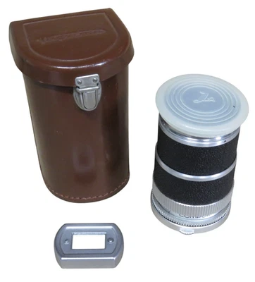 Lente Voigtlander Super-Dynarex 1:4/135 135 mm f/4, estuche de cuero, tapa de lente - EXCELENTE Foto 1 de 4