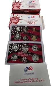 2005 US Mint SILVER Proof 11-Coin Set w/ Box & COA - Picture 1 of 1