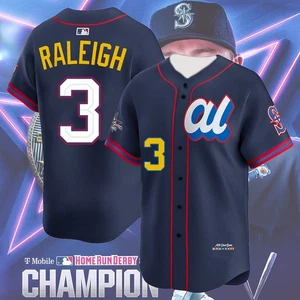 HOT! Cal Raleigh #3 2025 HomeRun Champs Derby Name & Nummer gedruckt Geschenk Fan - Bild 1 von 4