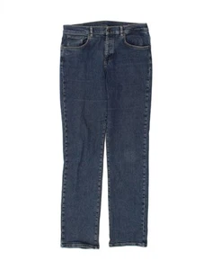 MASSIMO DUTTI Mens Straight Jeans EU 42 Large W32 L34 Blue Cotton BD09 - Picture 1 of 4