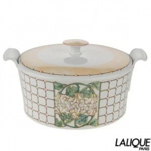 Authentic LALIQUE Soupiere Perles Collection - Picture 1 of 1