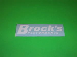 BROCKS PERFORMANCE KAWASAKI SUZUKI HONDA YAMAHA WHITE MOTORCYCLE STICKER DECAL - Picture 1 of 1