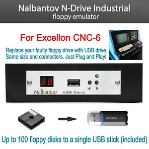 ¡! Emulador de unidad de disquete USB Nalbantov unidad N industrial para Excellon CNC 6 - Imagen 1 de 12