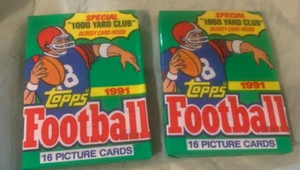 1991 Topps Football Special 1000 Yard Club 16 picture cards still unopened pack - Picture 1 of 1
