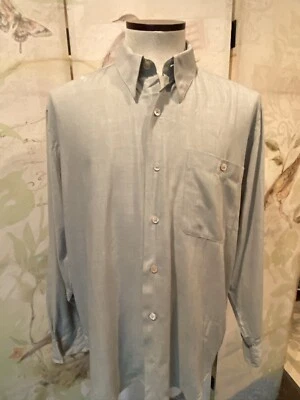 NEW Barry Bricken Shirt  Gray/Green M. Long Sleeve  - Image 1 of 4