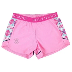 Simply Southern Cheer Shorts Candy Pink Aztec Pattern Women's XL #SMR - Picture 1 of 1