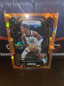 2023-24 Panini Prizm #14 Bennedict Mathurin Orange Cracked Ice Prizm - Bild 1 von 2