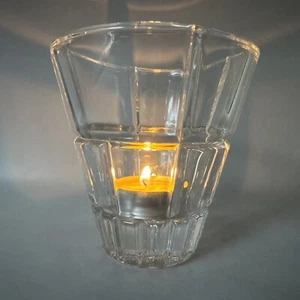 Rosenthal Classics Signed Clear Cut Crystal Votive Candle Holder MCM 4x4x2” - Picture 1 of 6