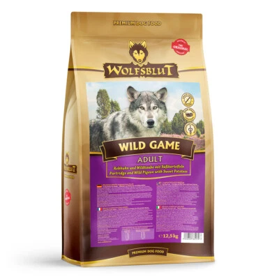 Wolfsblut - Adult - Wild Game - Rebhuhn, Wildtaube und Süßkartoffel - 12,5 kg - Bild 1 von 3