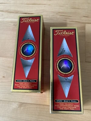 Titleist HVC Soft Feel 3 pack golf balls High Velocity Soft 70+ Compression — 第 1/4 张图片