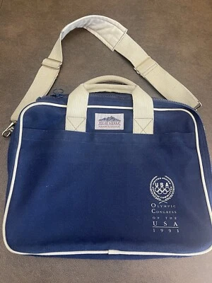 Винтажная холщовая сумка-мессенджер High Sierra для ноутбука Олимпийского комитета США 1991 - Изображение 1 из 4