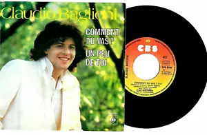 CLAUDIO BAGLIONI. COMMENT TU VAS. 45 GIRI CBS FRANCIA 1980 - Foto 1 di 2