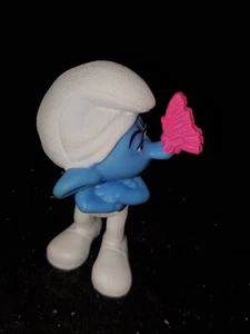 Vintage SMURFS 2.75" Smurf GROUCHY - PVC Toy Figure / 2011 Peyo McDonalds  (KR) - Picture 1 of 4