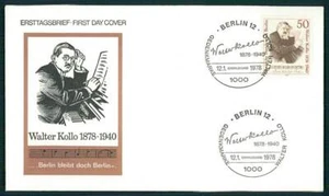 GERMANY FDC 1978 MUSIC COMPOSER WALTER KOLLO hd03 - Picture 1 of 2