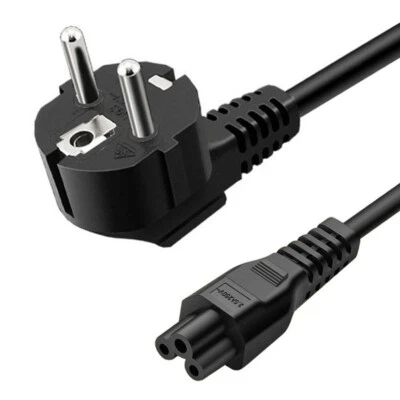 Stromkabel Netzkabel C5 Kleeblatt Strom Kabel TV PC Monitor Laptop Netzteil 1,5m - Bild 1 von 4