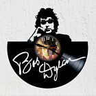 VinyWoody Vinyl Record Wall Clock Silhouette Bob Dylan Musician Decor
