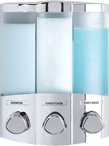 Dispensador de jabón Better Living Trio acabado cromado, fijación adhesiva segura - sin tornillos - Imagen 1 de 5