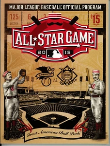 BRAND New 2015 MLB All Star Game Program Cincinnati Scorecard MLB Program REDS - Picture 1 of 2