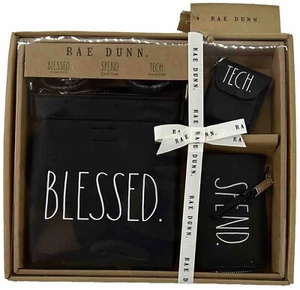 Rae Dunn Gift Set Cross Body Bag Credit Card Wallet Wireless Headphone Case New - Picture 1 of 9
