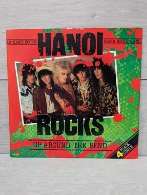 Hanoi Rocks - Up Around The Bend - 12" Vinyl Single Record - Demo Copy - TA 4513 - Image 1 of 4