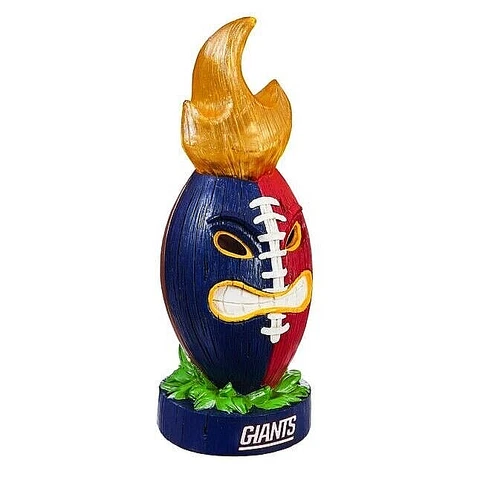 New York Giants Lit Tiki Team Ball Statue 12.2" H x 4.92" W x 4.72"D Cover