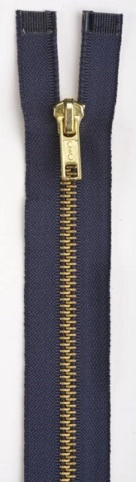Coats & Clark ~ (F25-24-013) - Heavyweight Metal Separating Zipper -24" Navy - Image 1 of 1