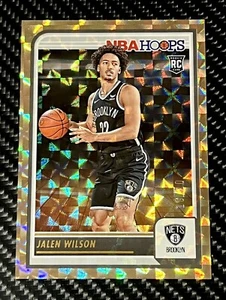 2023 2024 NBA Hoops Jalen Wilson Gold Hyper #10/ 10 Brooklyn Nets Rookie RC - Picture 1 of 4