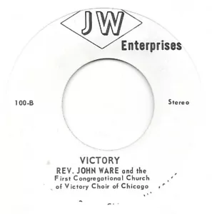 REV JOHN WARE Victory/Beams Of Heaven on JW black gospel 45 HEAR - Picture 1 of 2