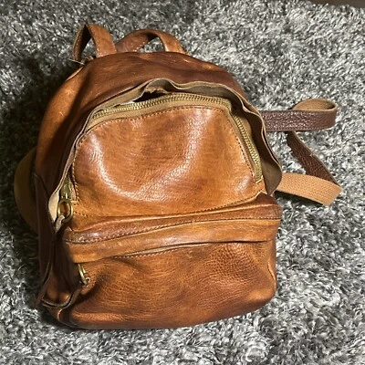 Madewell Larimer Mini Mochila Bolso Mochila Sillín Inglés Cuero Marrón LEER*** Foto 1 de 4